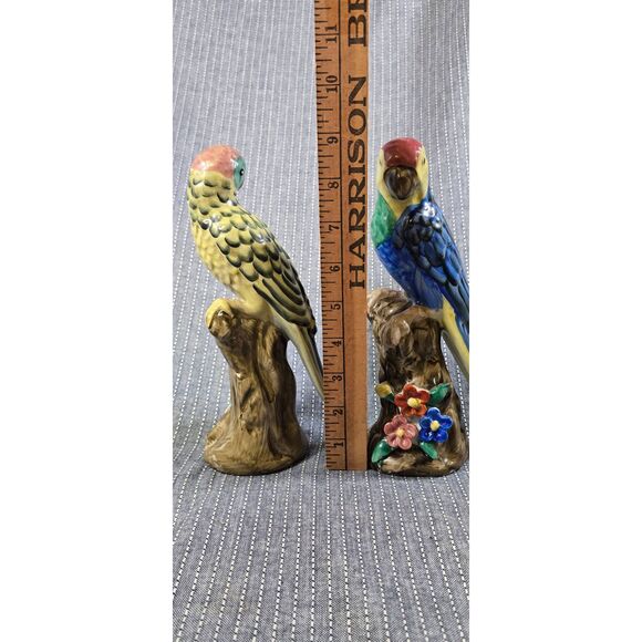 Vintage Majolica Parrot Figurine - Picture 9 of 9